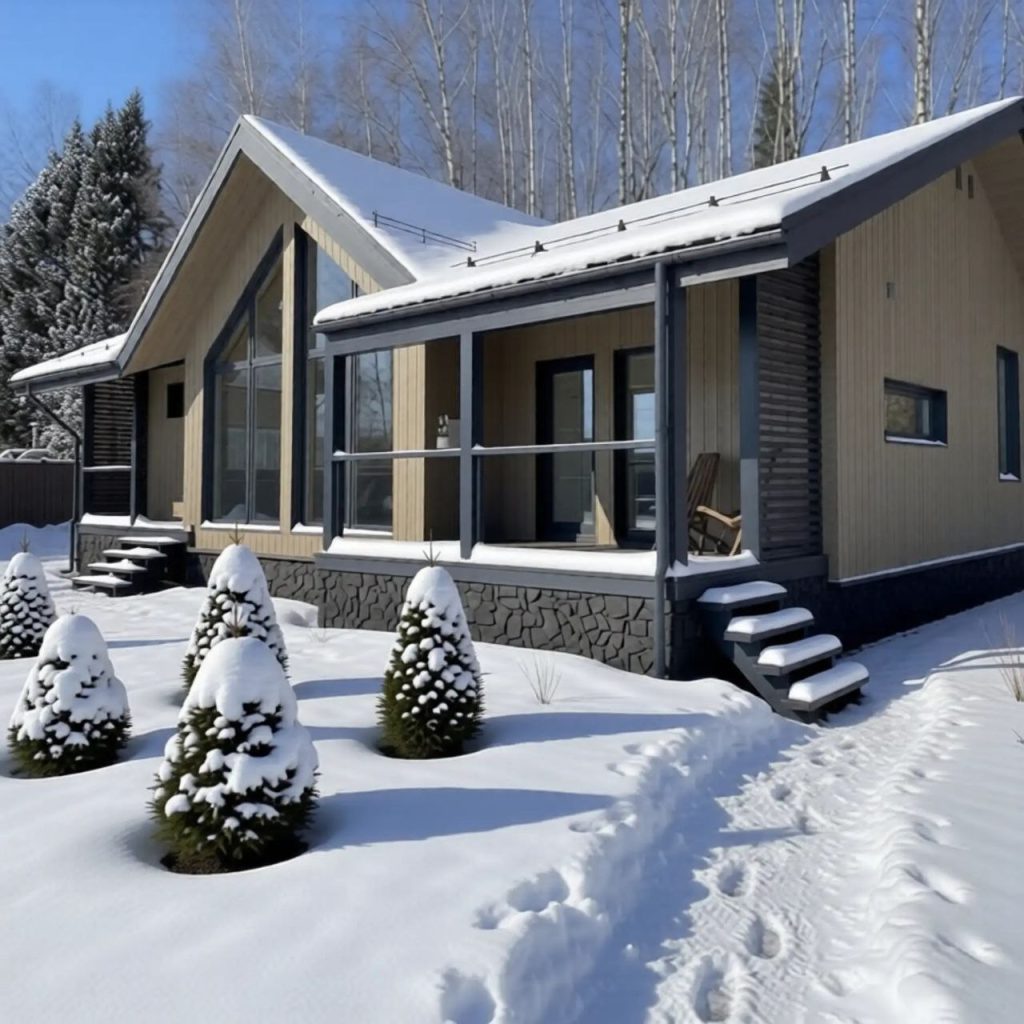 Каркасный дом в Венском Лесу — 118 м²